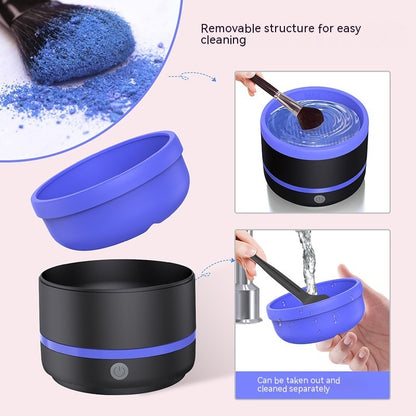 Electric Cosmetic Brush Cleaning Device